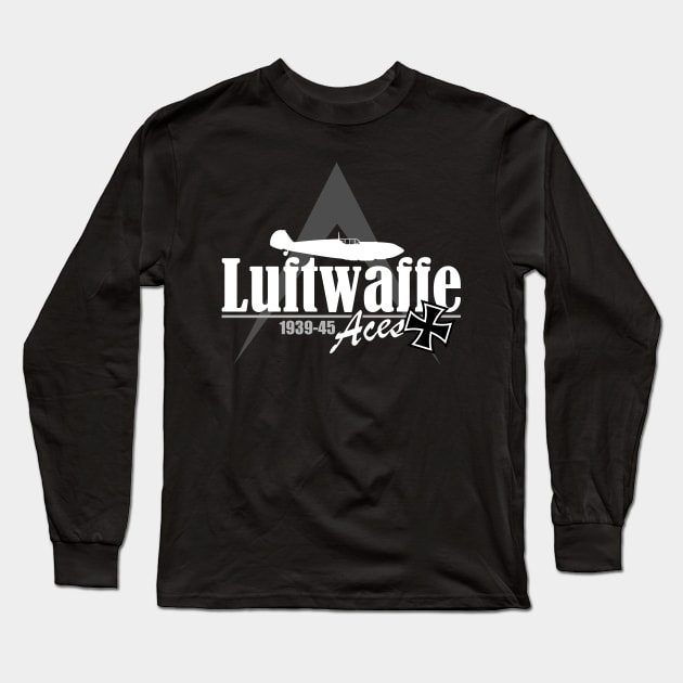 WW2 Luftwaffe Aces Long Sleeve T-Shirt by TCP